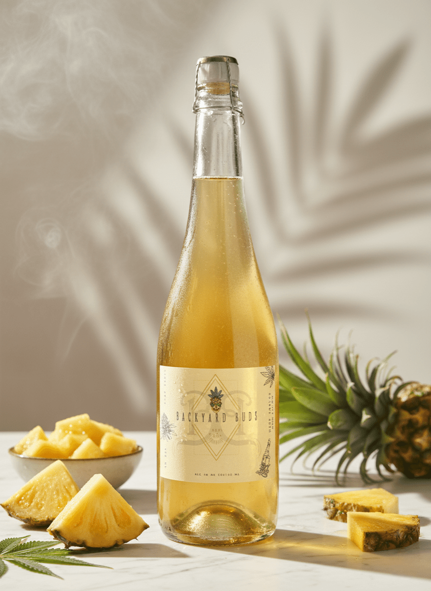 Vino artesanal con CBD y piña – Verde B 375ml